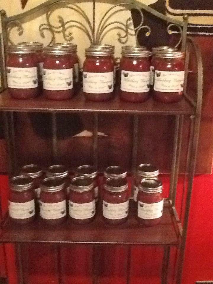 Jars of original blackberry vinaigrette 